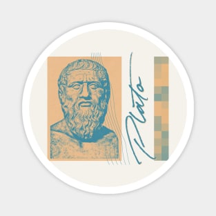 Plato / Retro Aesthetic Design Magnet